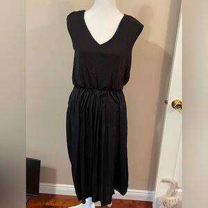 Ann Taylor LOFT black crepe dress